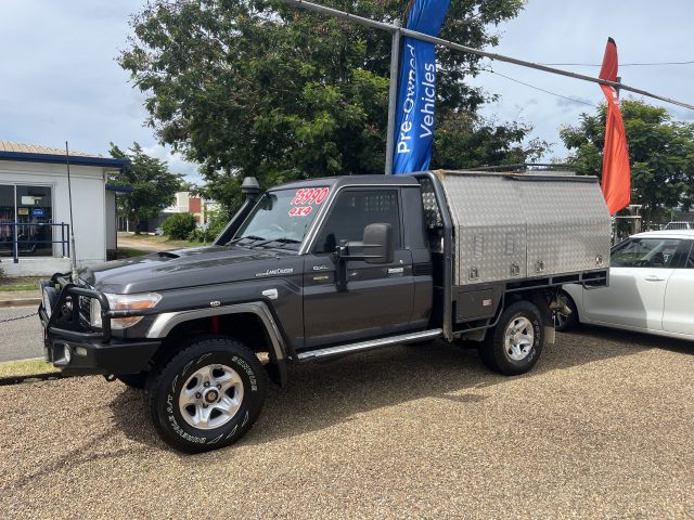 MY16 TOYOTA LANDCRUISER GXL SINGLE CAB 4WD UTILITY GREY + lockable tray box - perfect tradie or work ute!